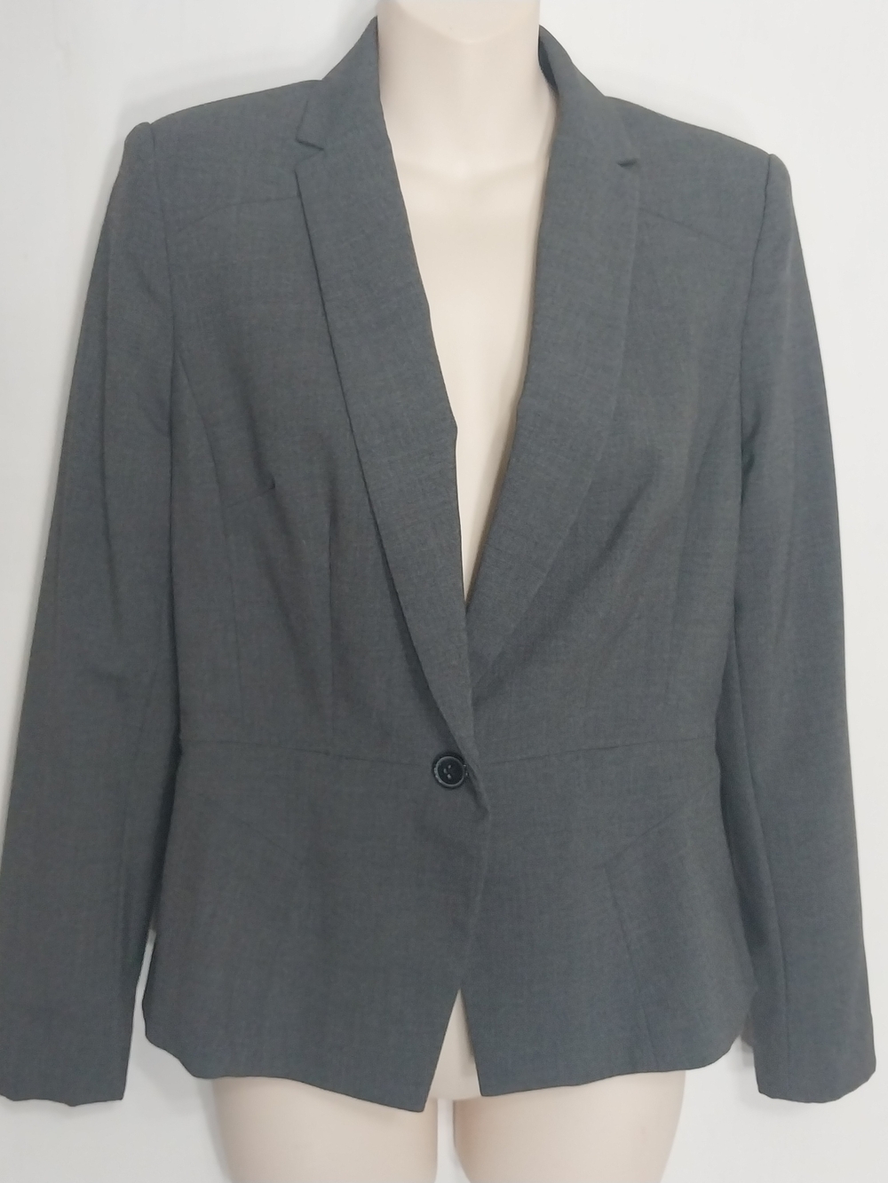 🔵BOGO FREE🔵 Worthington Blazer Gray Peplum Sz 4